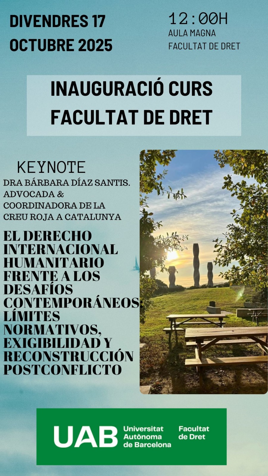 Texto e imagen del cartel